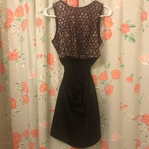 Honey and Rosie Black and Rose Gold Sequin Dress
